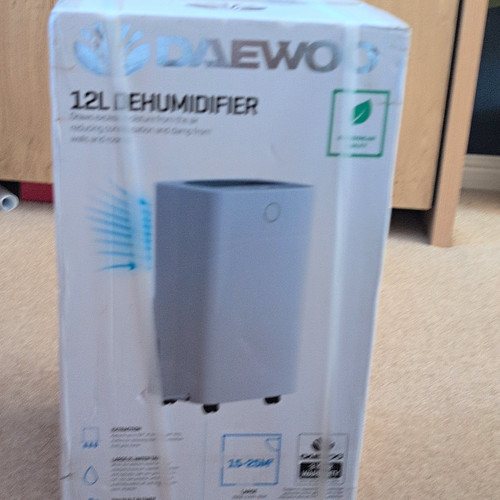 Daewoo 12l dehumidifier white - 12l,